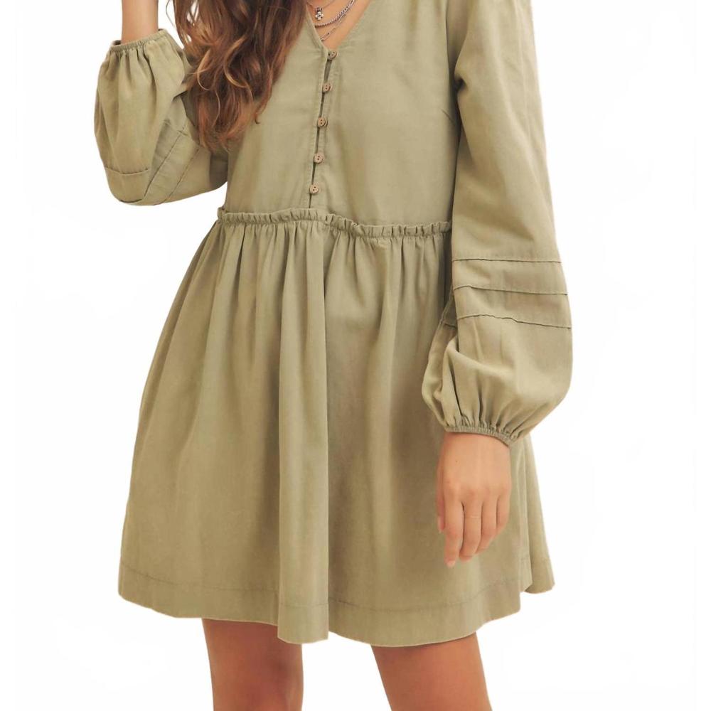 NEW IN FEBRUARY wren mini dress in green